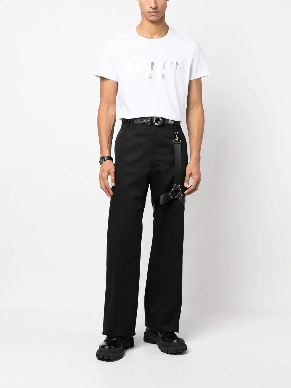 Balmain logo-print detail T-shirt - Image 2