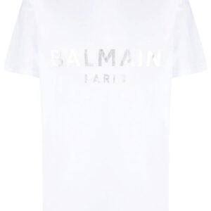 Balmain logo-print detail T-shirt