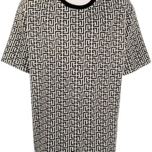 Balmain  all-over monogram-print T-shirt