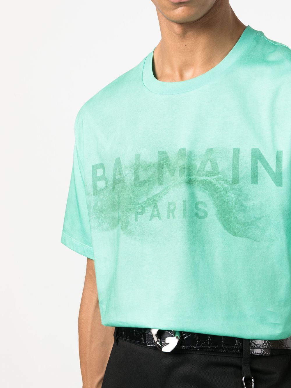Balmain logo-print detail T-shirt - Image 4