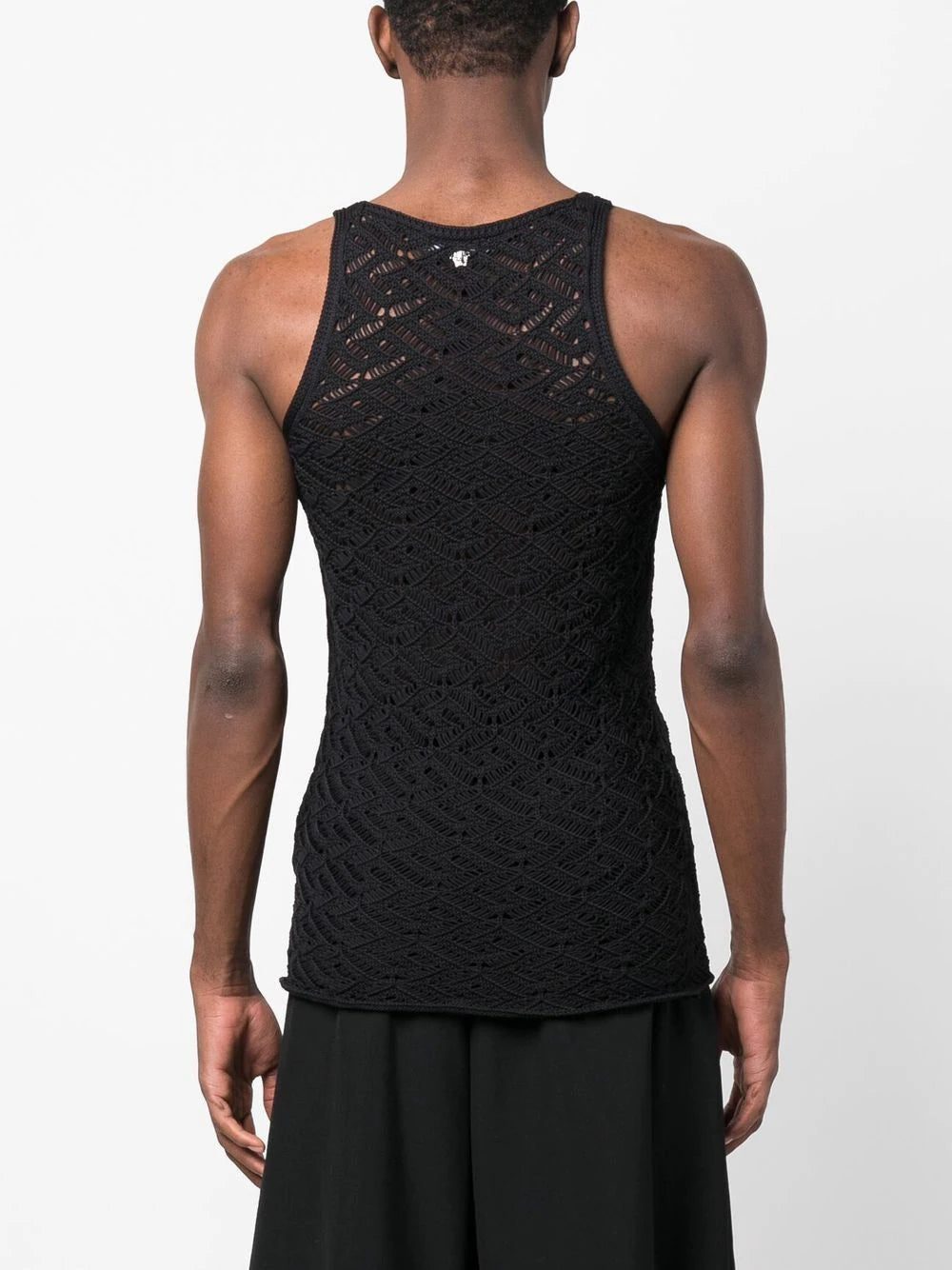 Versace perforated monogram-pattern tank top - Image 3