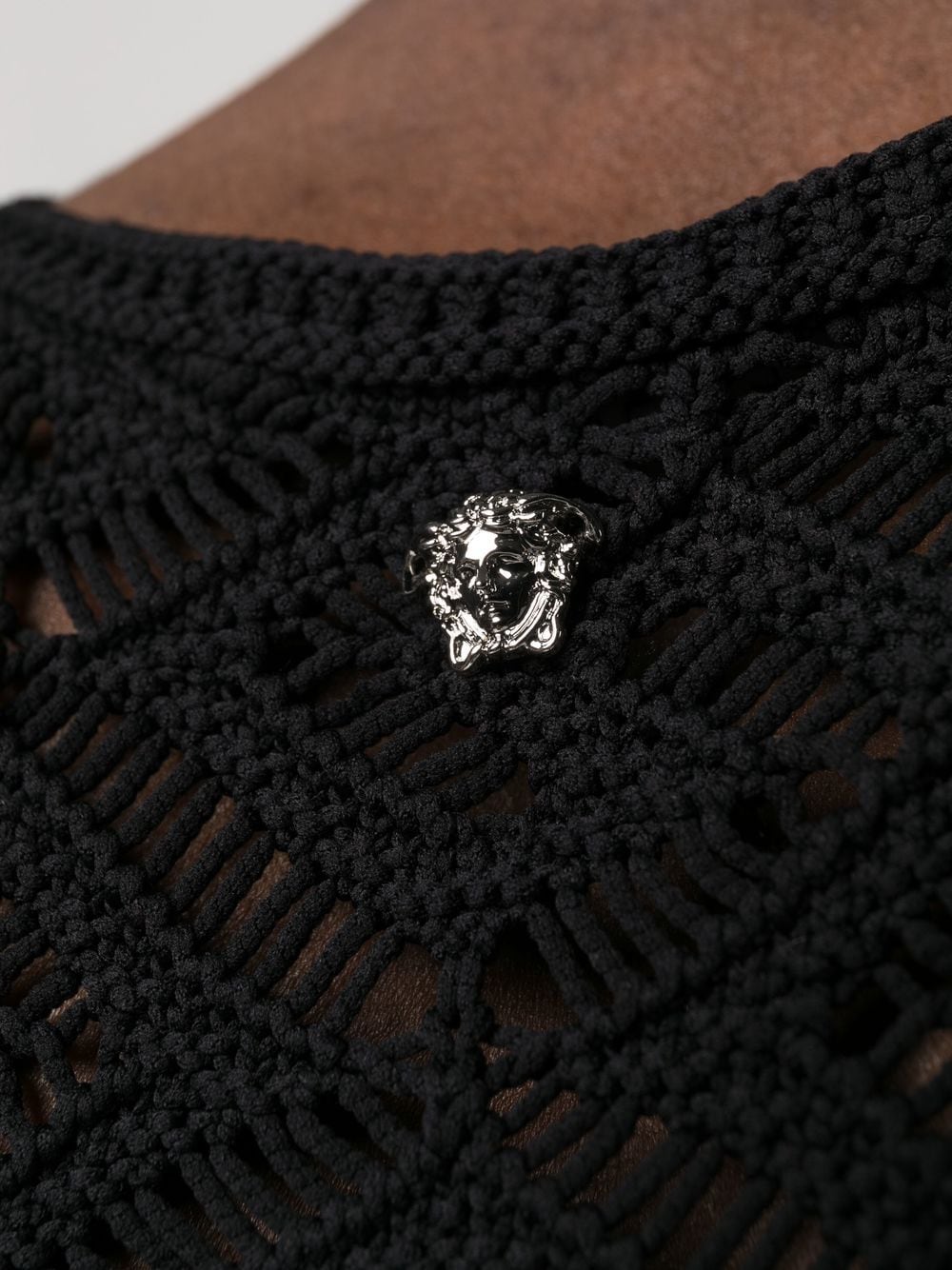 Versace perforated monogram-pattern tank top - Image 4