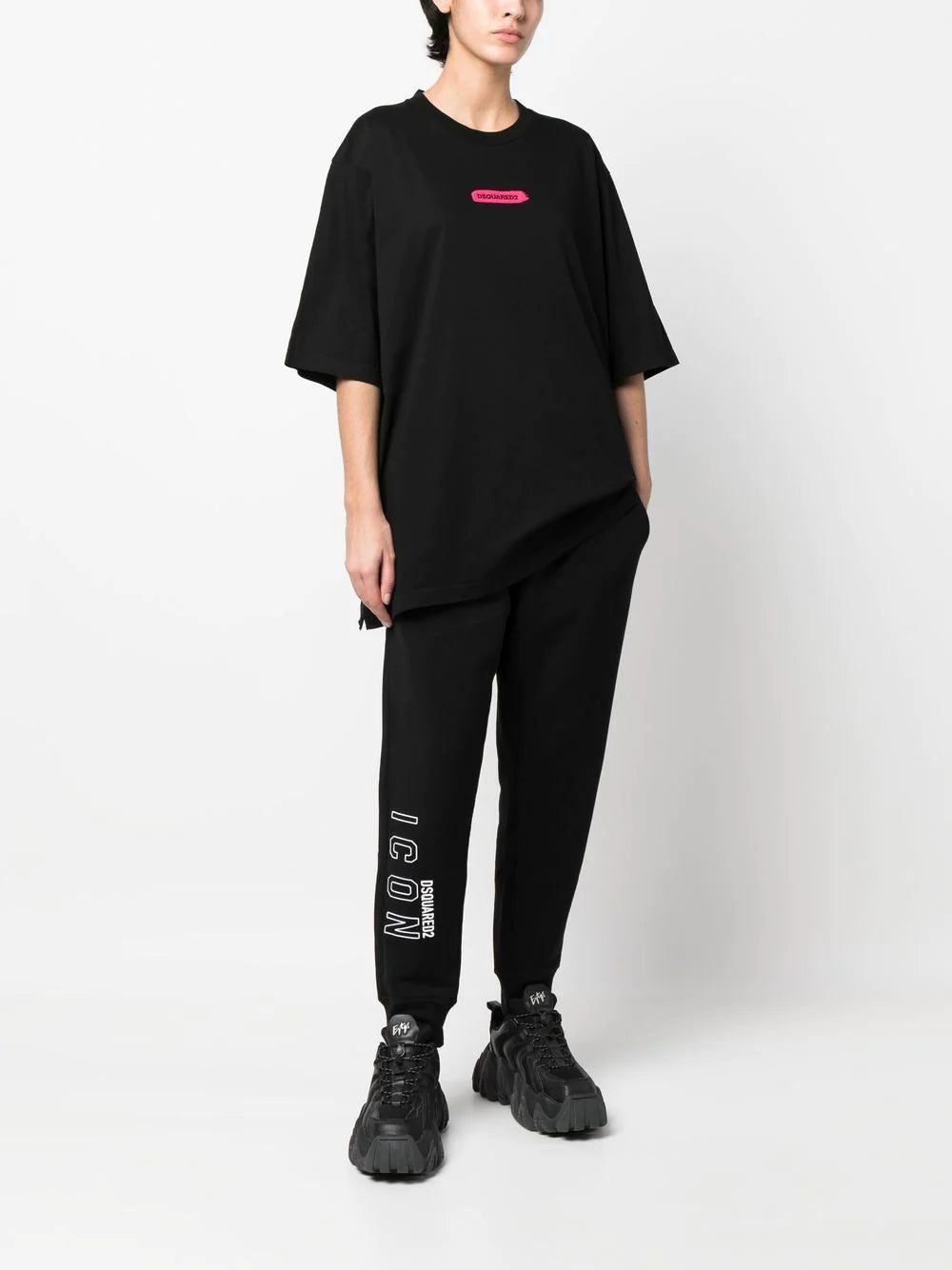 Dsquared2 logo-stamp cottonT-shirt - Image 3