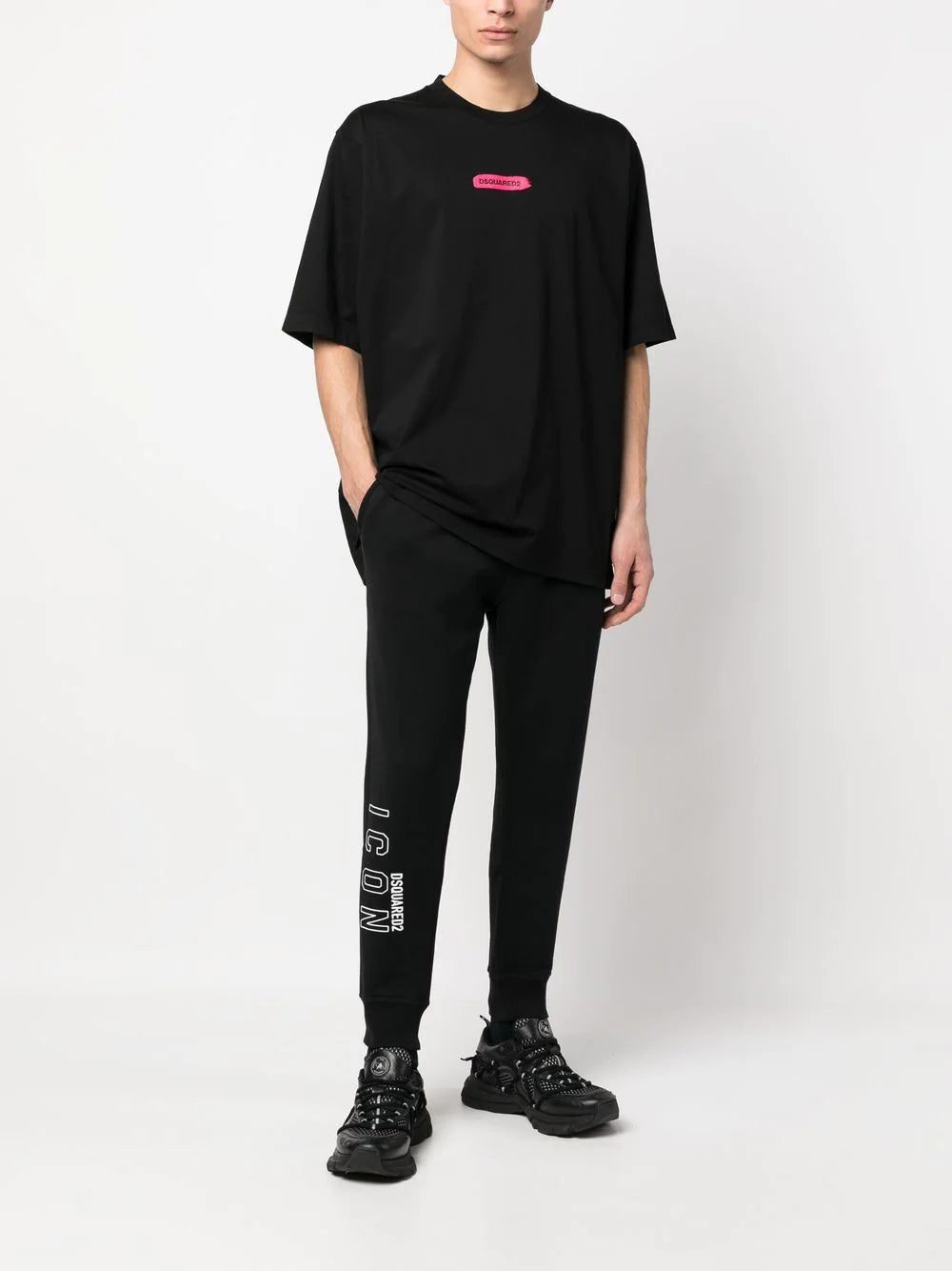 Dsquared2 logo-stamp cottonT-shirt - Image 2