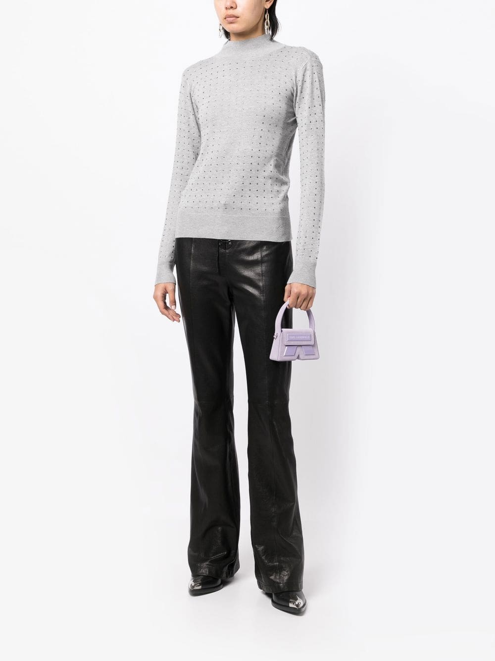 Karl Lagerfeld rhinestone open-back jumper - Image 2