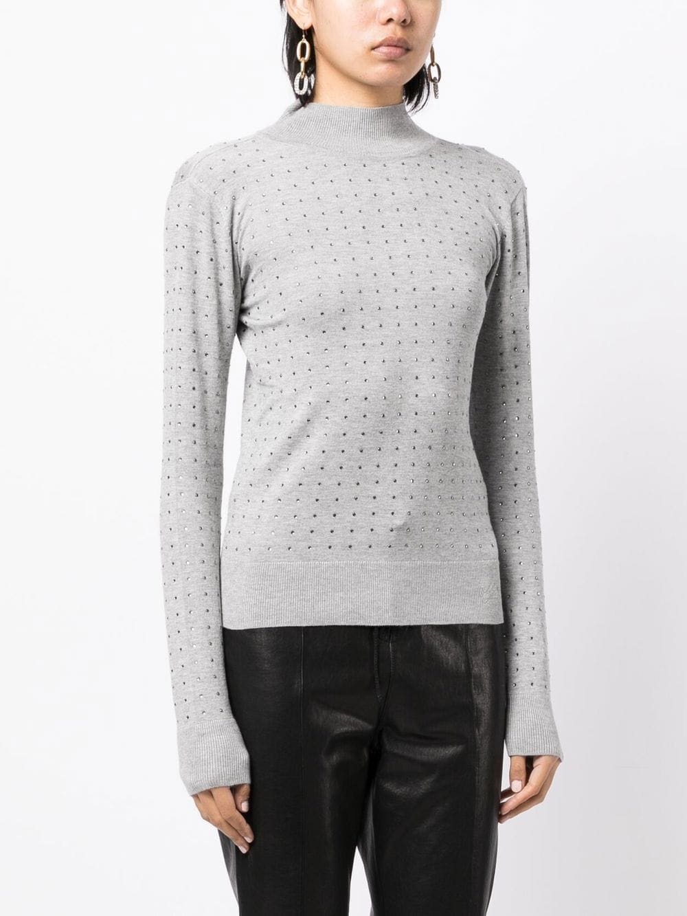 Karl Lagerfeld rhinestone open-back jumper - Image 3