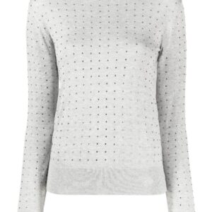 Karl Lagerfeld rhinestone open-back jumper