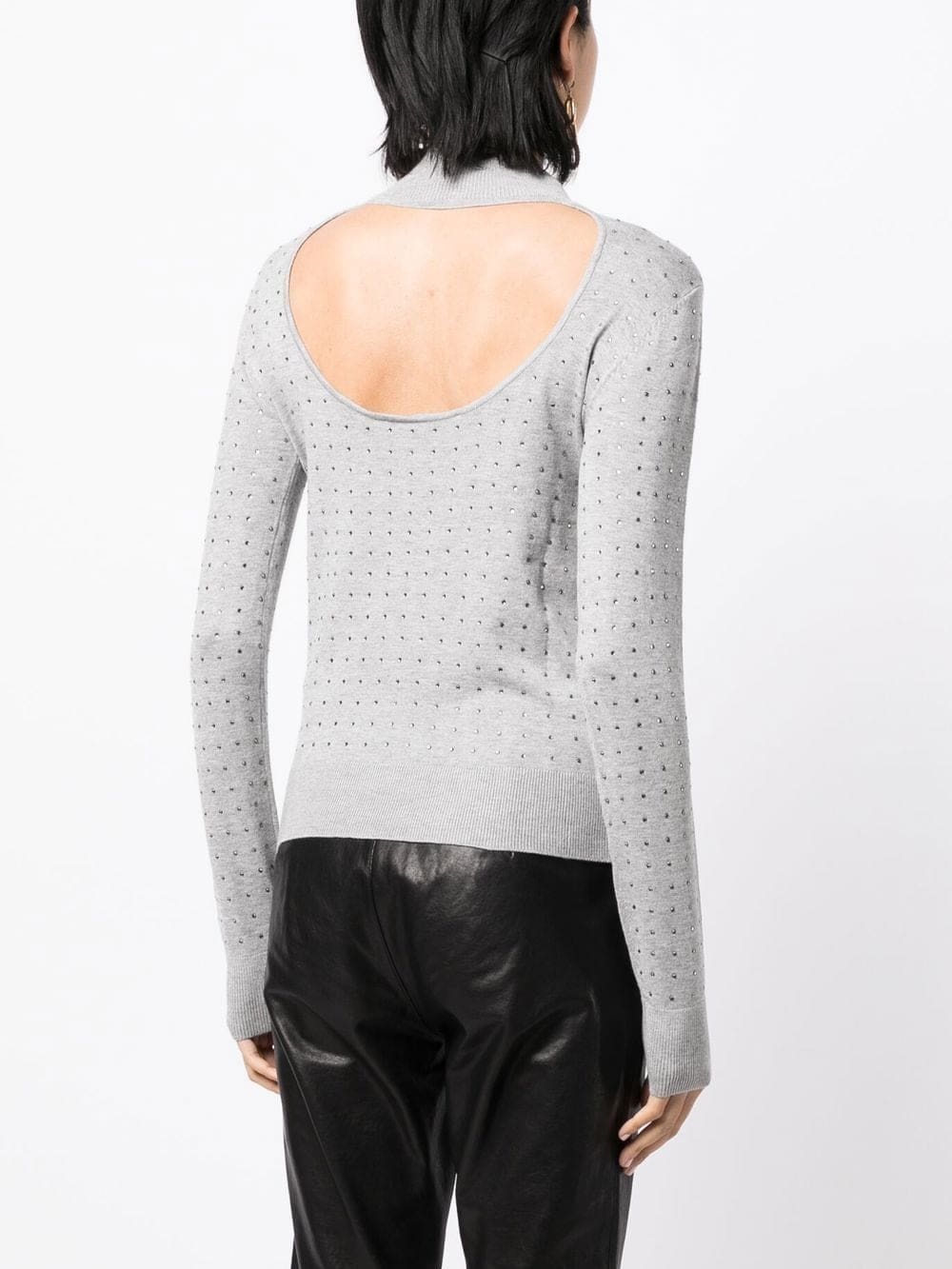 Karl Lagerfeld rhinestone open-back jumper - Image 4