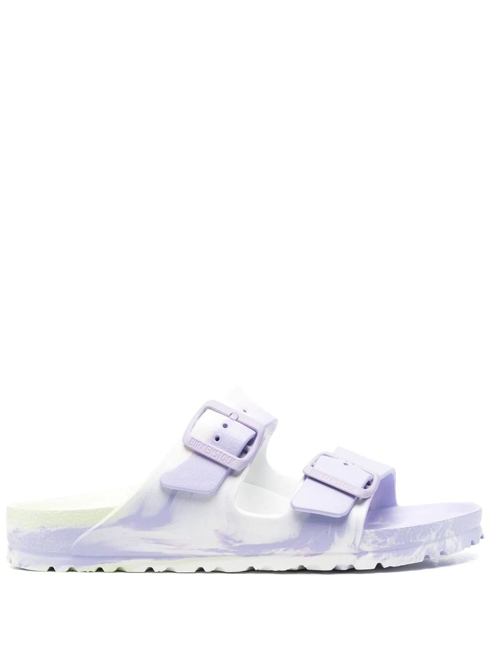 Birkenstock tie-dye print slides