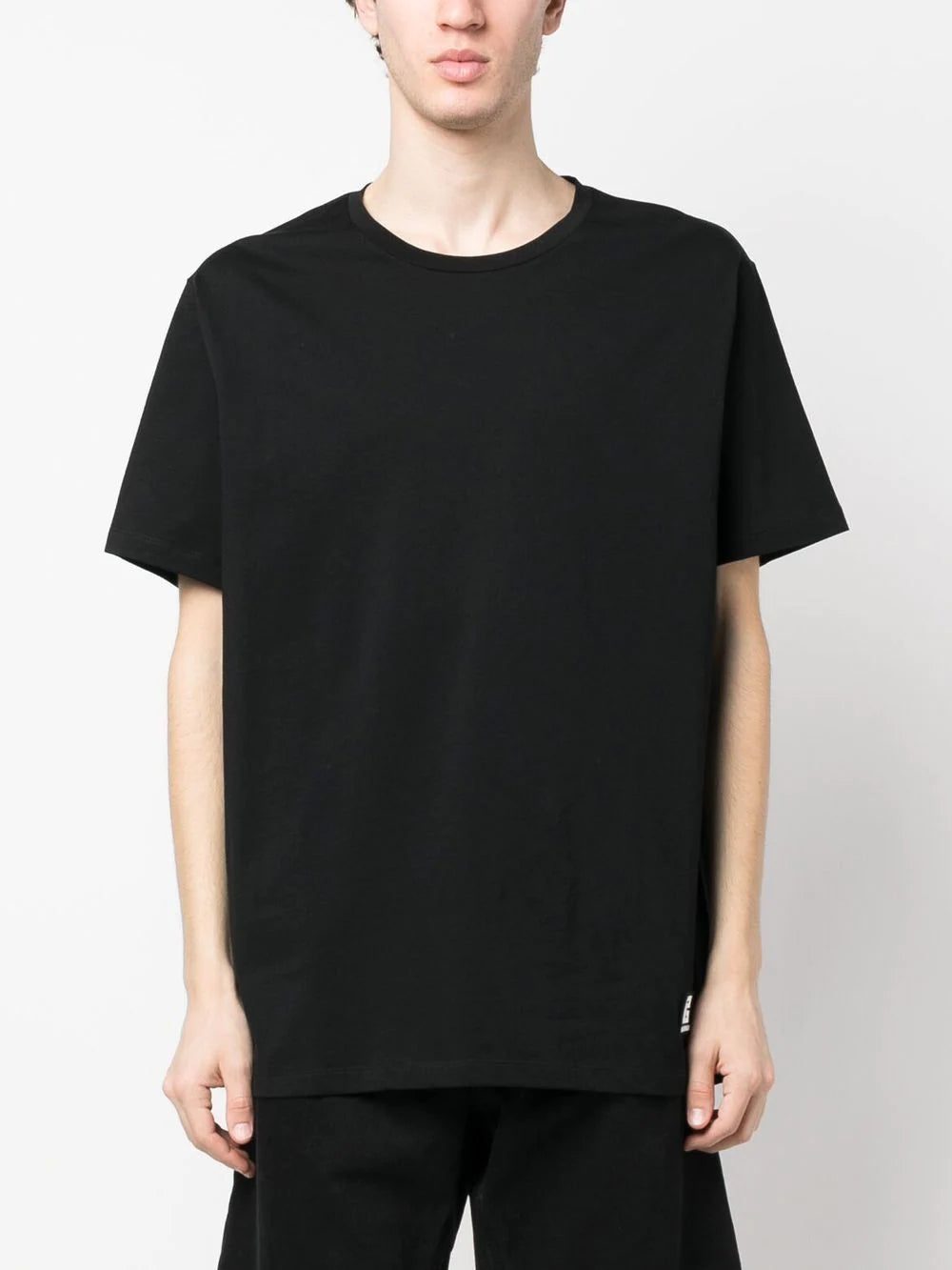Balmain logo-patch crew-neck T-shirt - Image 3