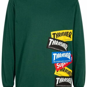 Supreme  x Thrasher multi logo long-sleeve T-shirt