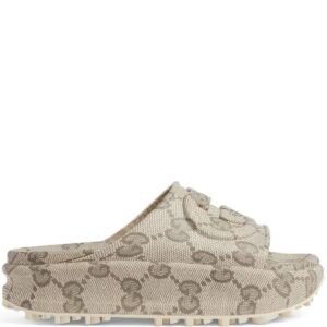 Gucci  Interlocking G-print slides