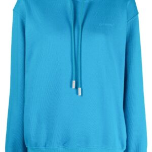 Off-White diagonal-stripe drawstring hoodie