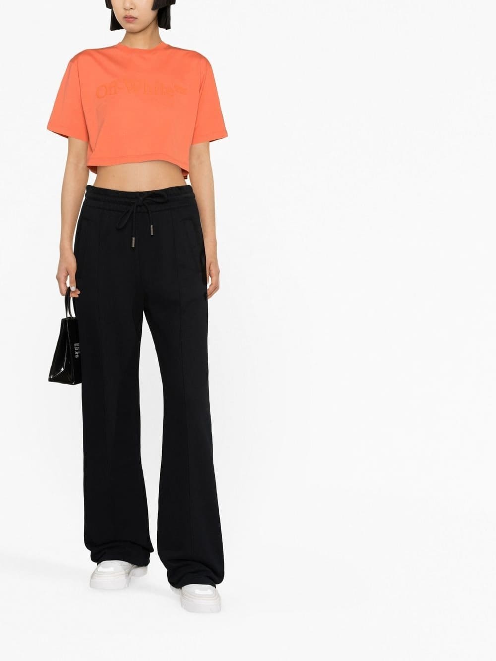 Off-White logo-print cropped T-shirt - Image 2