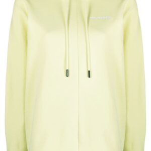 Karl Lagerfeld logo-embroidered organic cotton hoodie