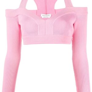 Alexander McQueen  cut-out cropped top
