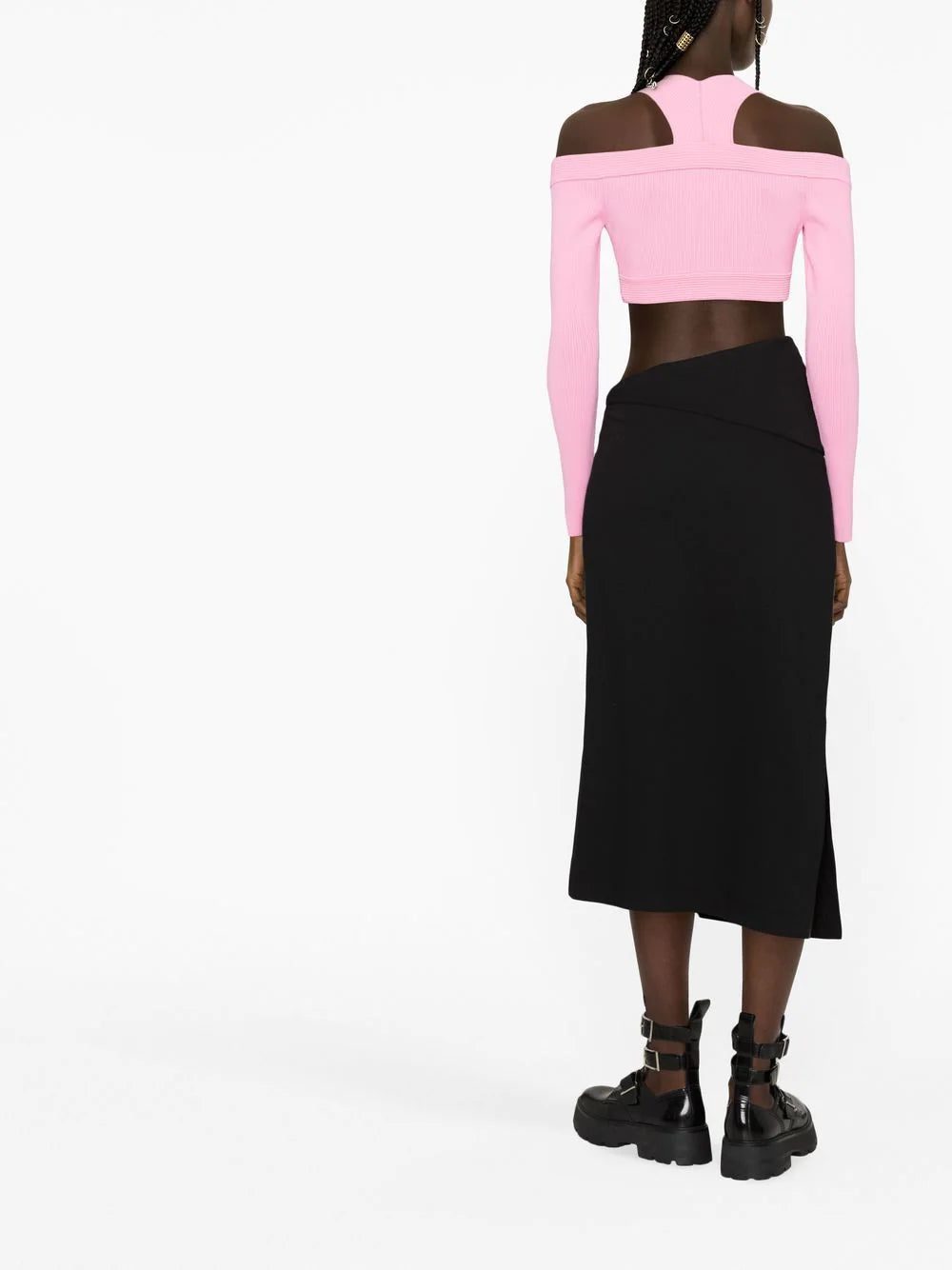 Alexander McQueen cut-out cropped top - Image 4