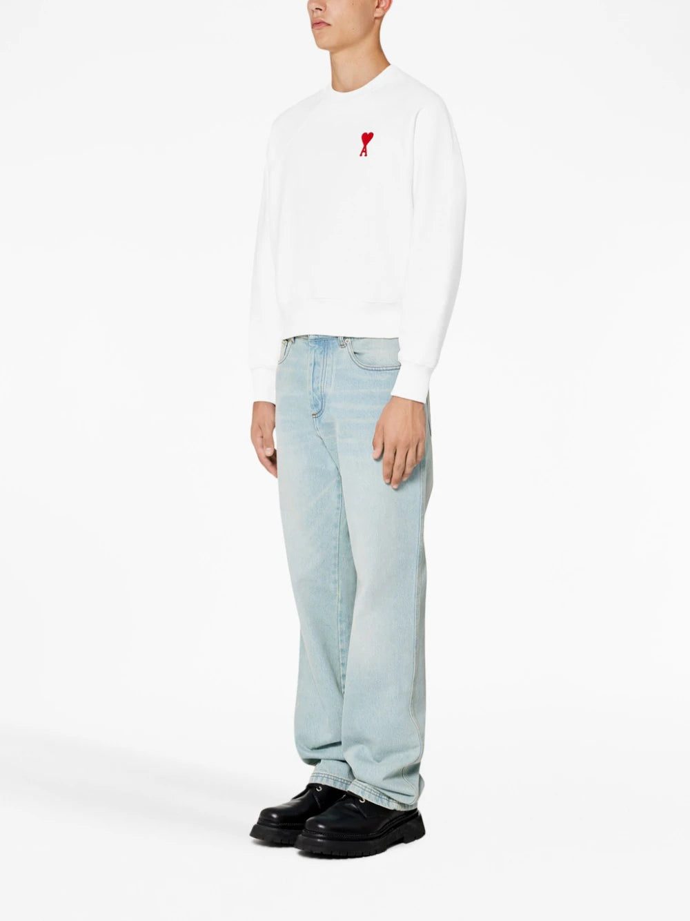 AMI Paris Ami de Coeur crew neck sweatshirt - Image 3