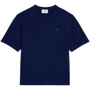 AMI Paris  logo-stamp organic-cotton T-shirt