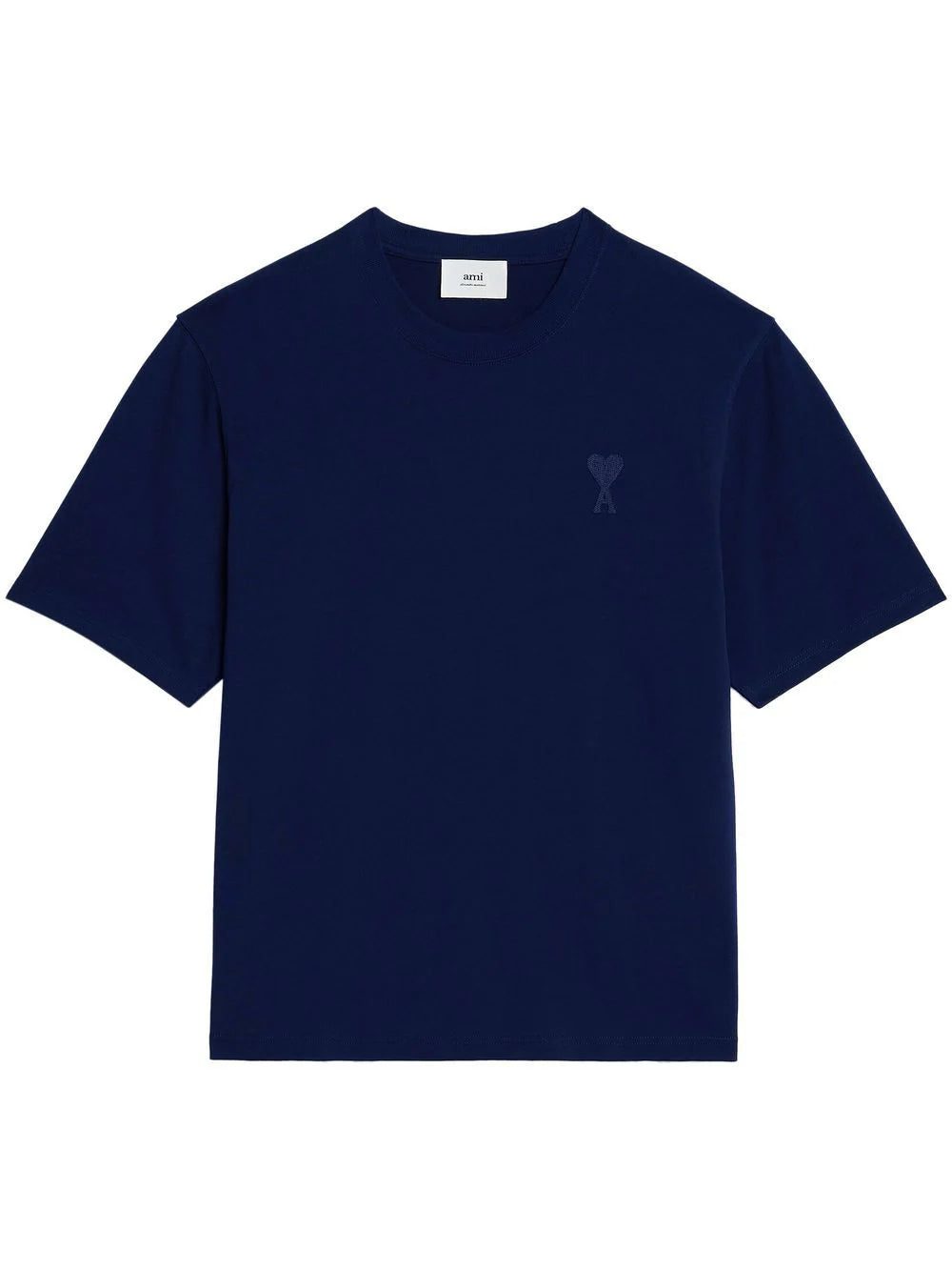 AMI Paris logo-stamp organic-cotton T-shirt