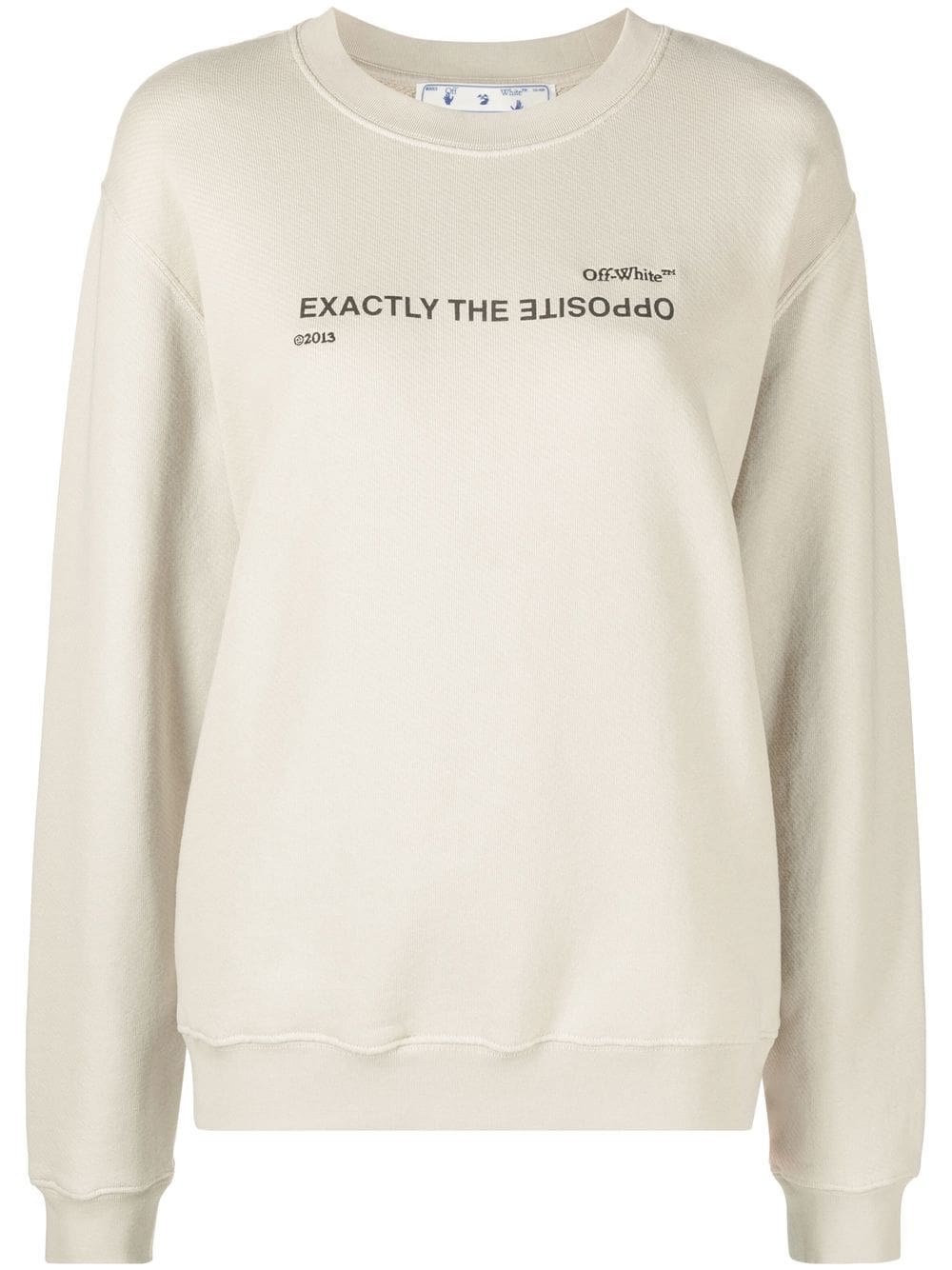 Off-White slogan-print sweatshirt