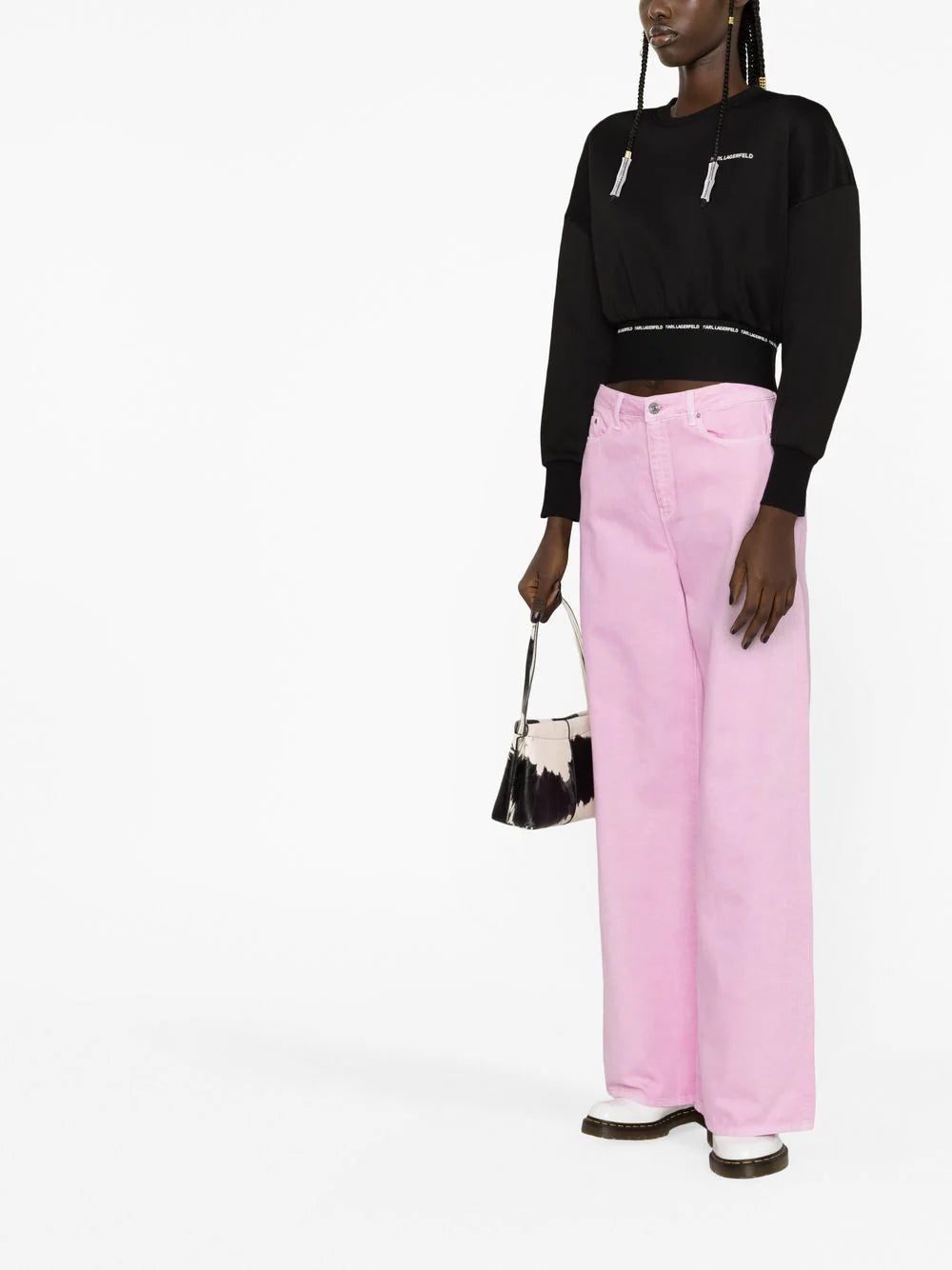 Karl Lagerfeld logo-print crew-neck sweatshirt - Image 4