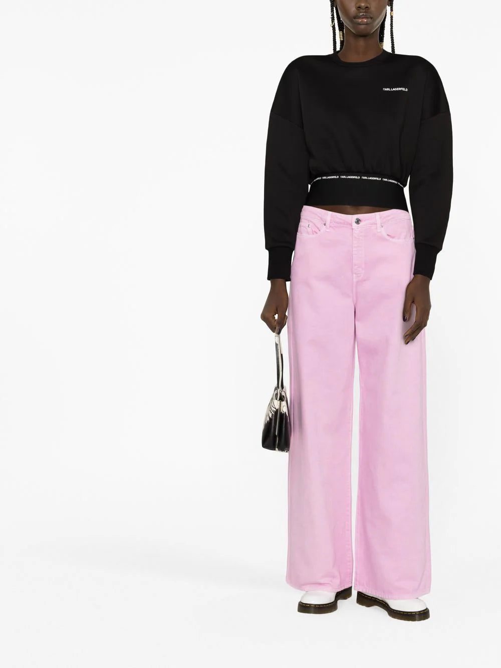 Karl Lagerfeld logo-print crew-neck sweatshirt - Image 2