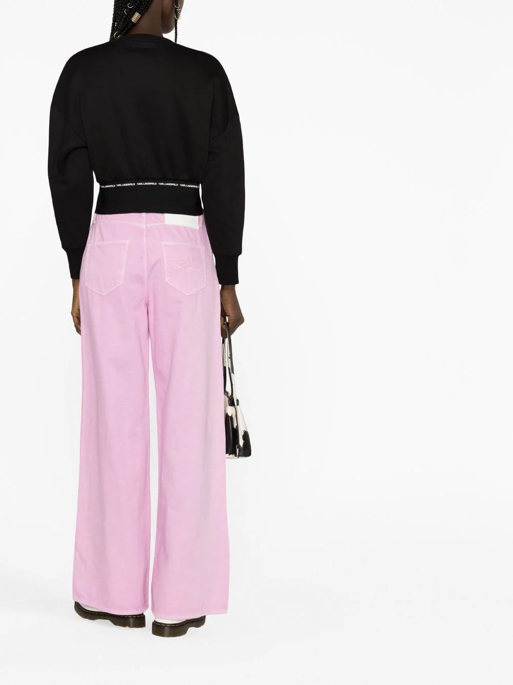 Karl Lagerfeld logo-print crew-neck sweatshirt - Image 3