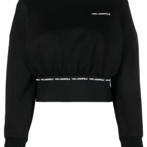 Karl Lagerfeld logo-print crew-neck sweatshirt