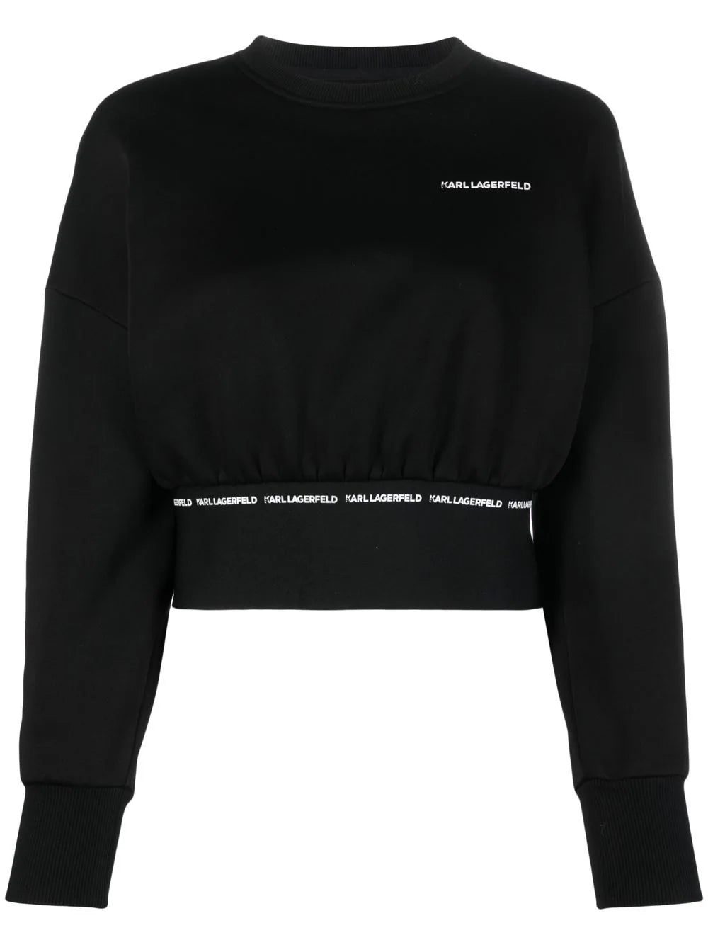 Karl Lagerfeld logo-print crew-neck sweatshirt