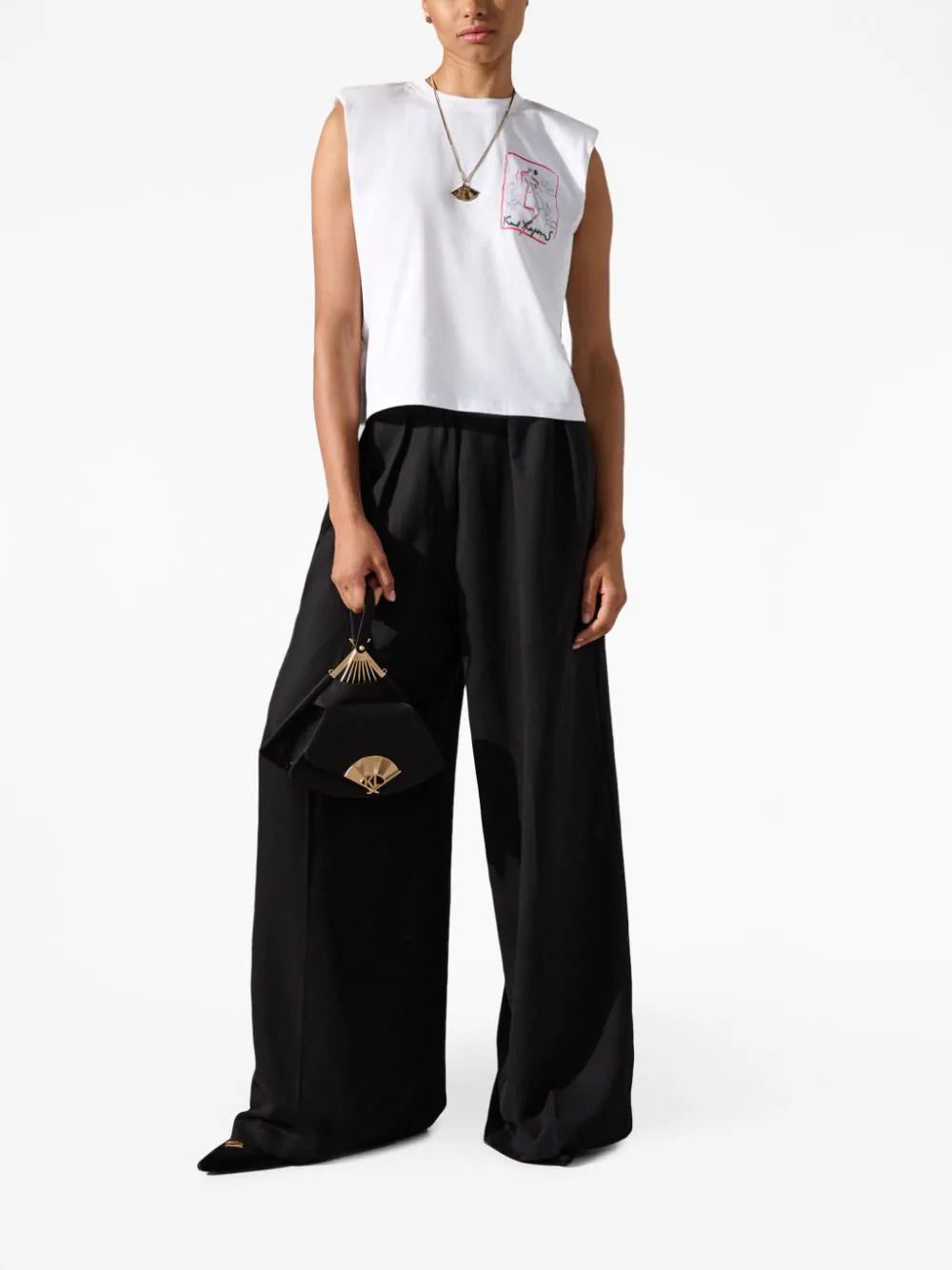 Karl Lagerfeld Karl Series padded-shoulder tank top - Image 2