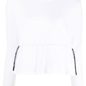 Karl Lagerfeld ruched long-sleeved T-shirt