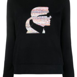 Karl Lagerfeld Bouclé Profile sweatshirt