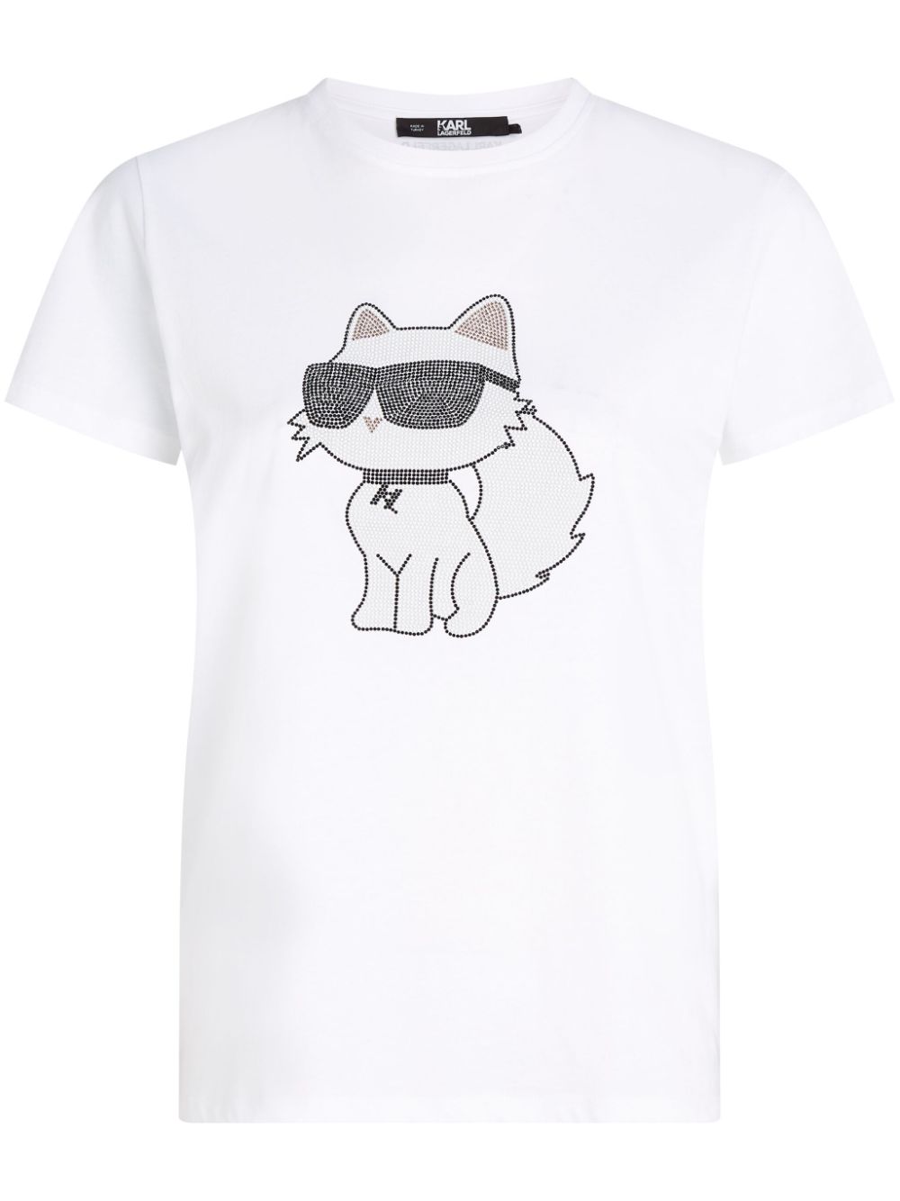 Karl Lagerfeld Ikonik 2.0 Choupette rhinestone-embellished T-shirt