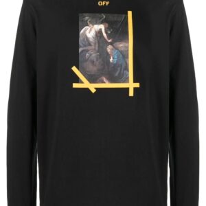 Off-White  painting-print long-sleeve T-shirt