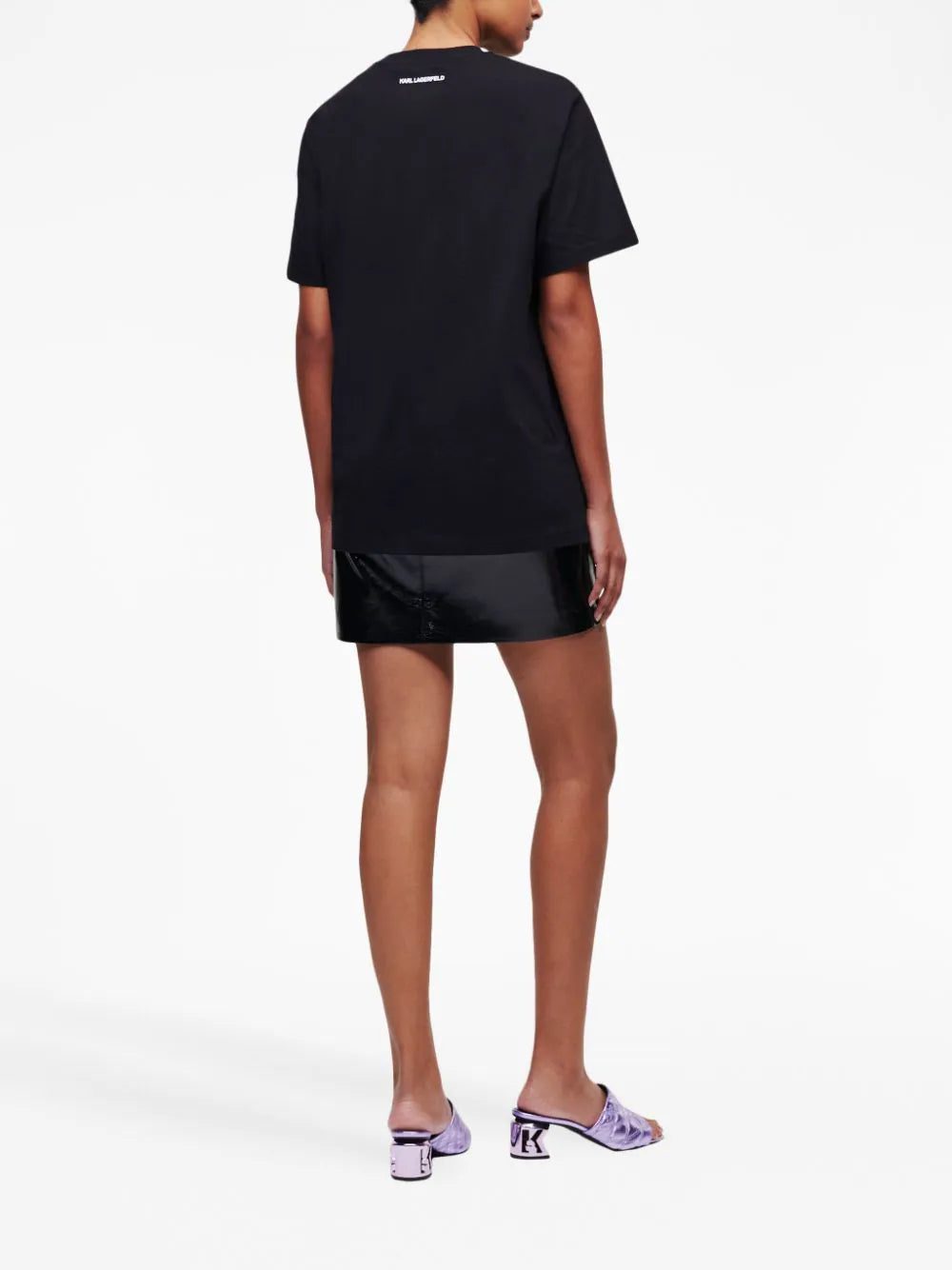 Karl Lagerfeld logo-print organic cotton T-shirt - Image 4