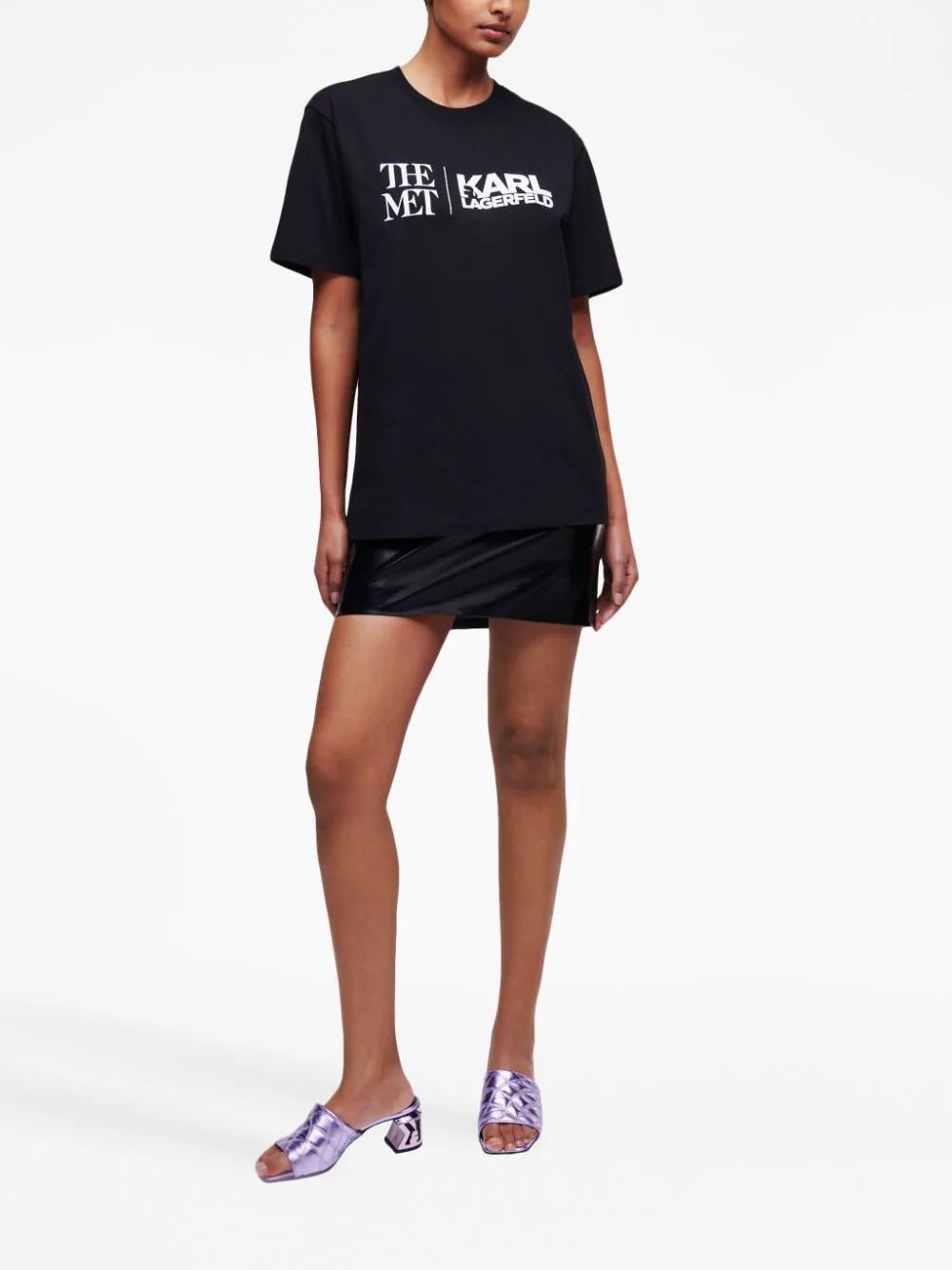 Karl Lagerfeld logo-print organic cotton T-shirt - Image 2