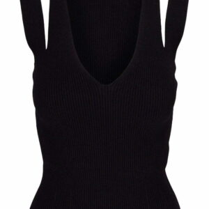 Alexander McQueen  cut-out detail ribbed-knit top