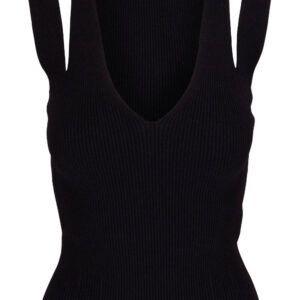 Alexander McQueen  cut-out detail ribbed-knit top