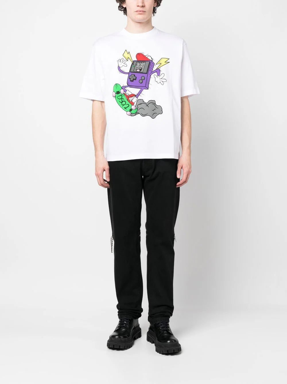 Dsquared2 cartoon-print short-sleeve T-shirt - Image 2