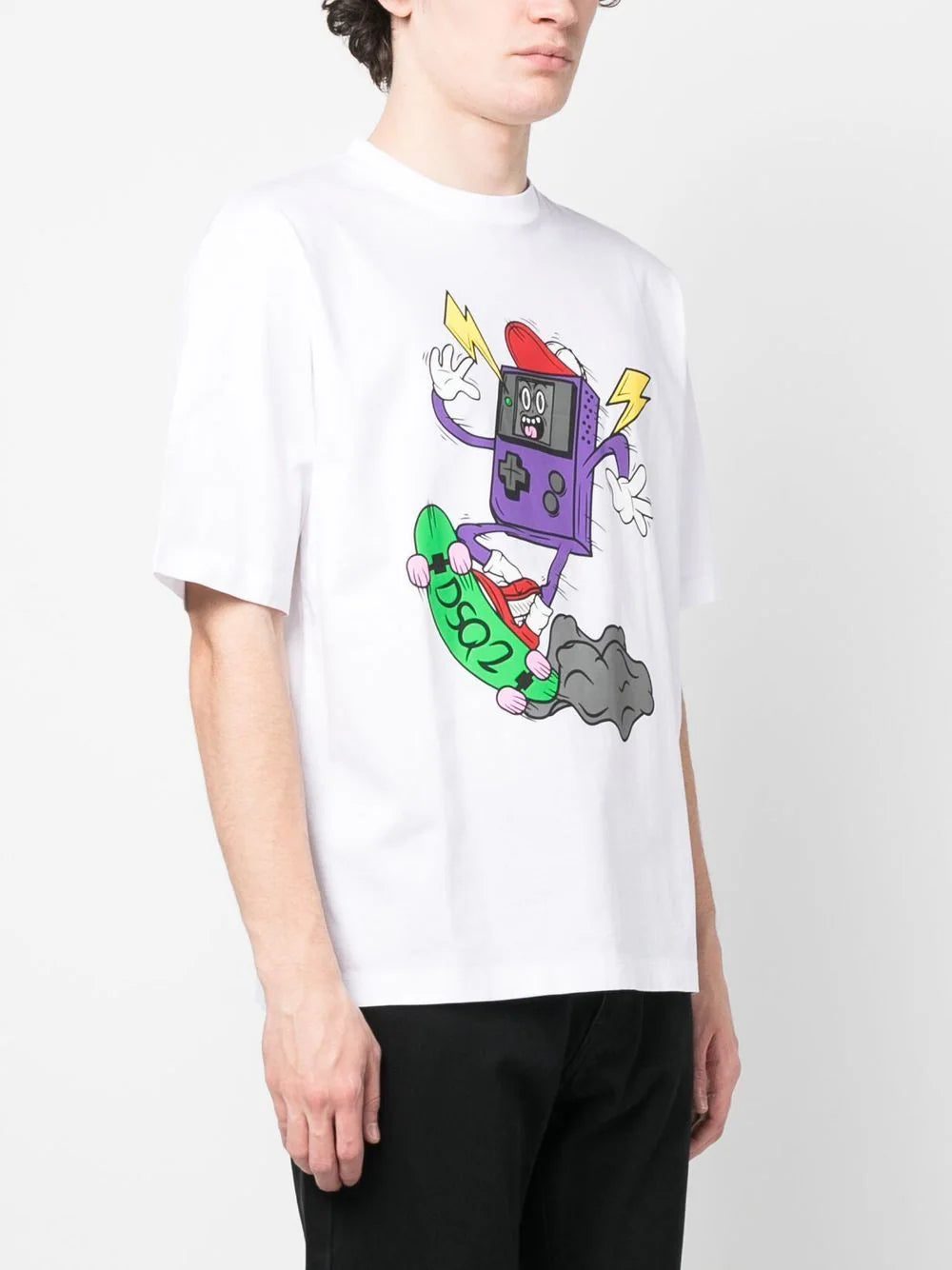 Dsquared2 cartoon-print short-sleeve T-shirt - Image 3