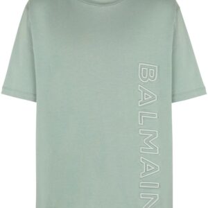 Balmain  logo-embossed cotton T-shirt