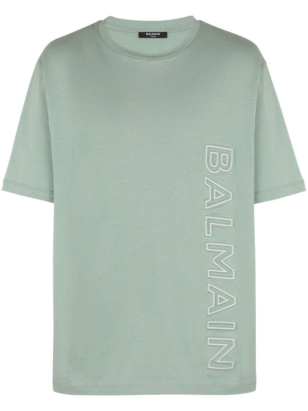 Balmain logo-embossed cotton T-shirt