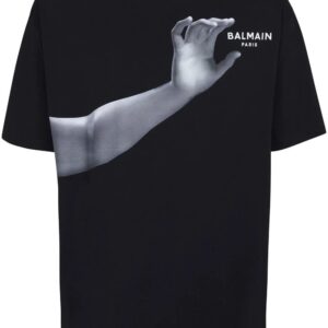 Balmain  graphic-print cotton T-shirt