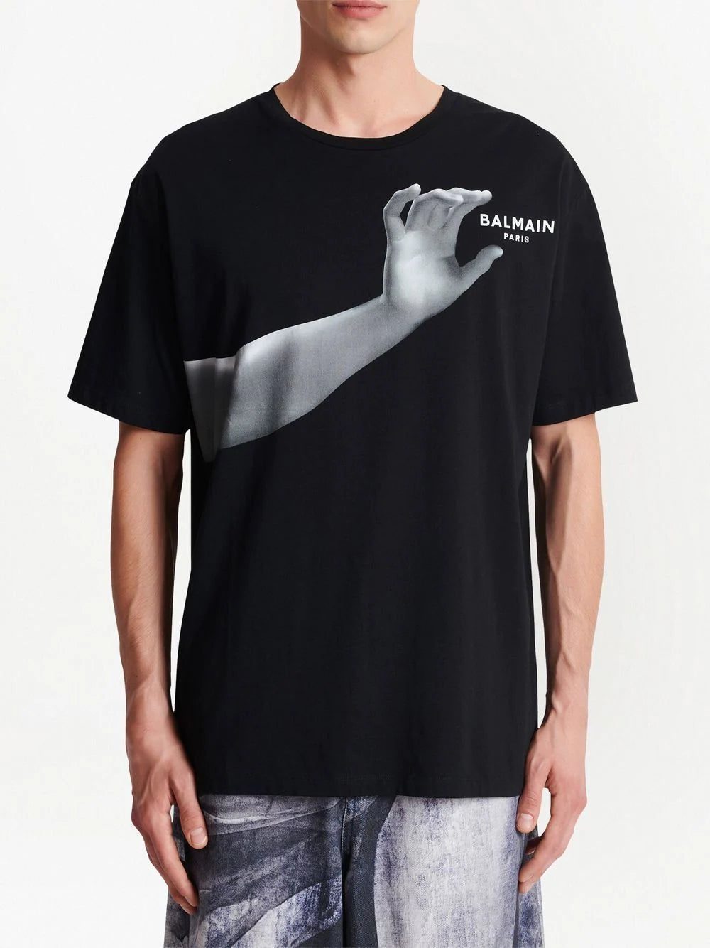 Balmain graphic-print cotton T-shirt - Image 2