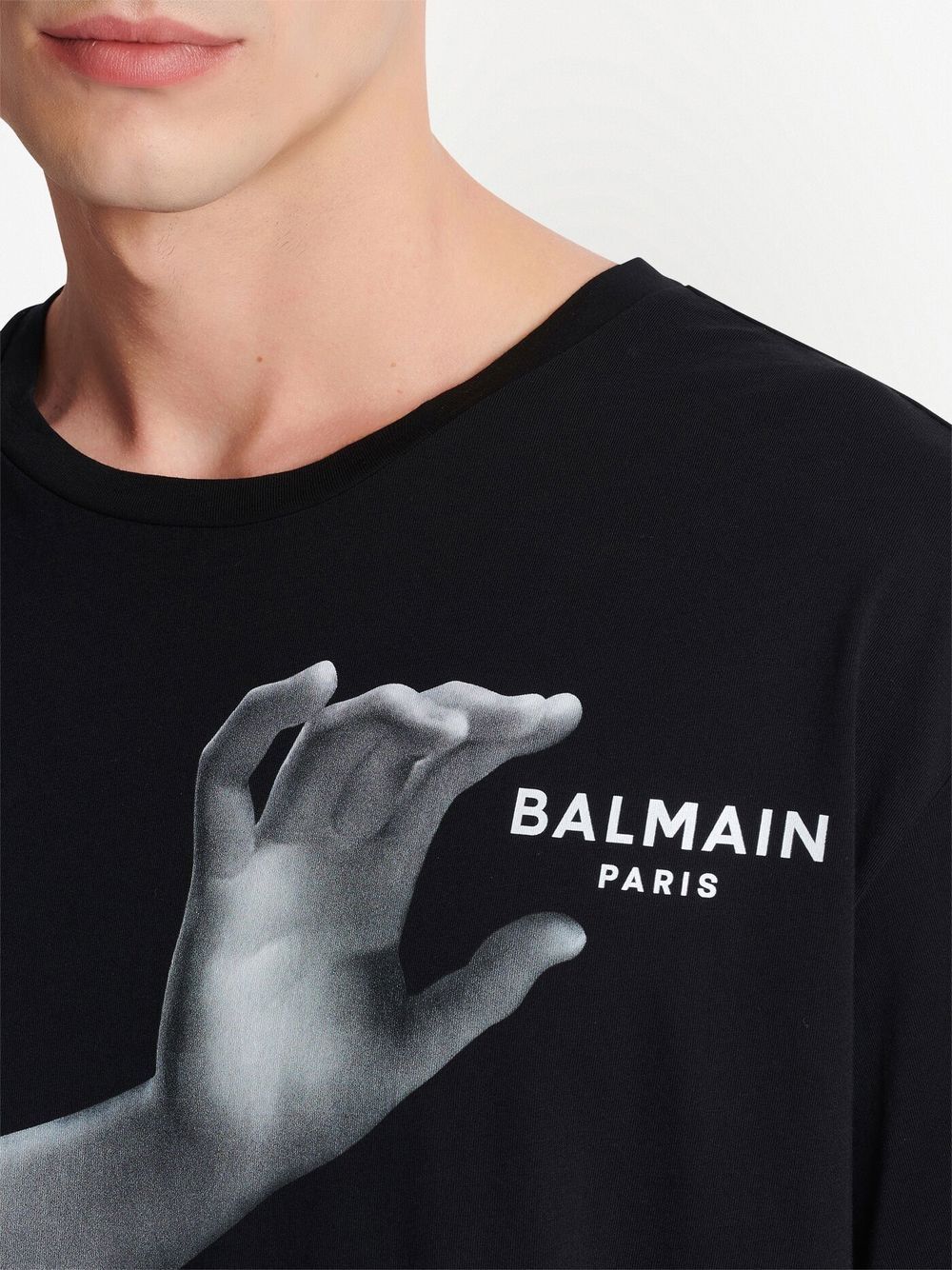 Balmain graphic-print cotton T-shirt - Image 3