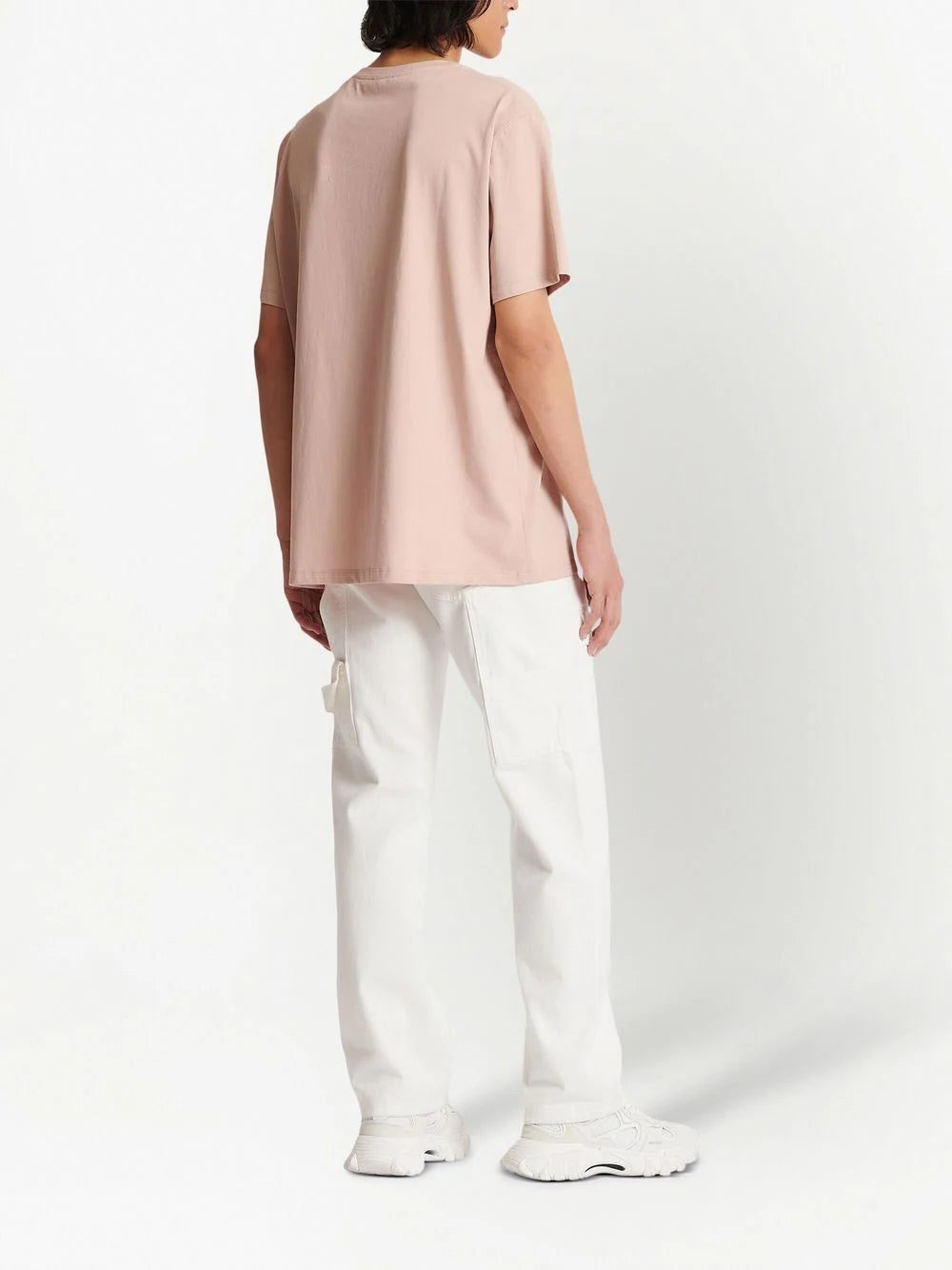 Balmain flocked-logo cotton T-shirt - Image 3