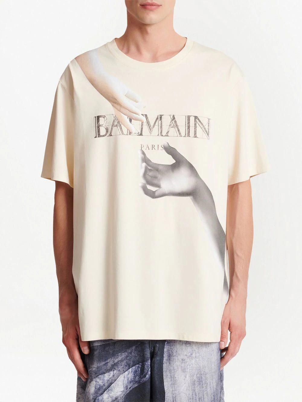 Balmain statue-print cotton T-shirt - Image 2
