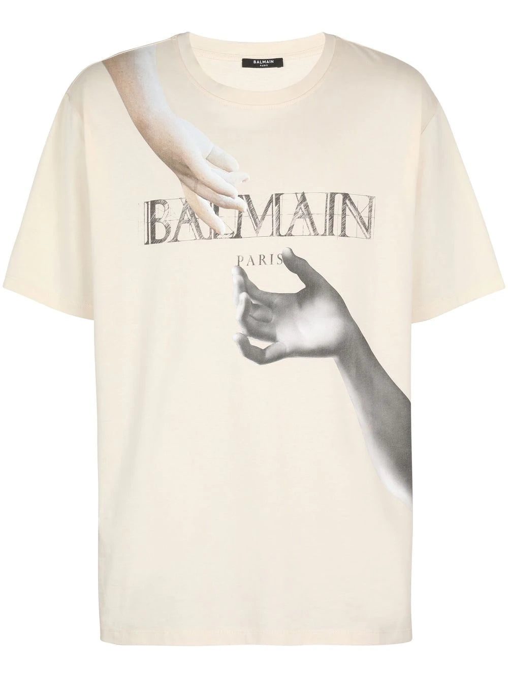 Balmain statue-print cotton T-shirt