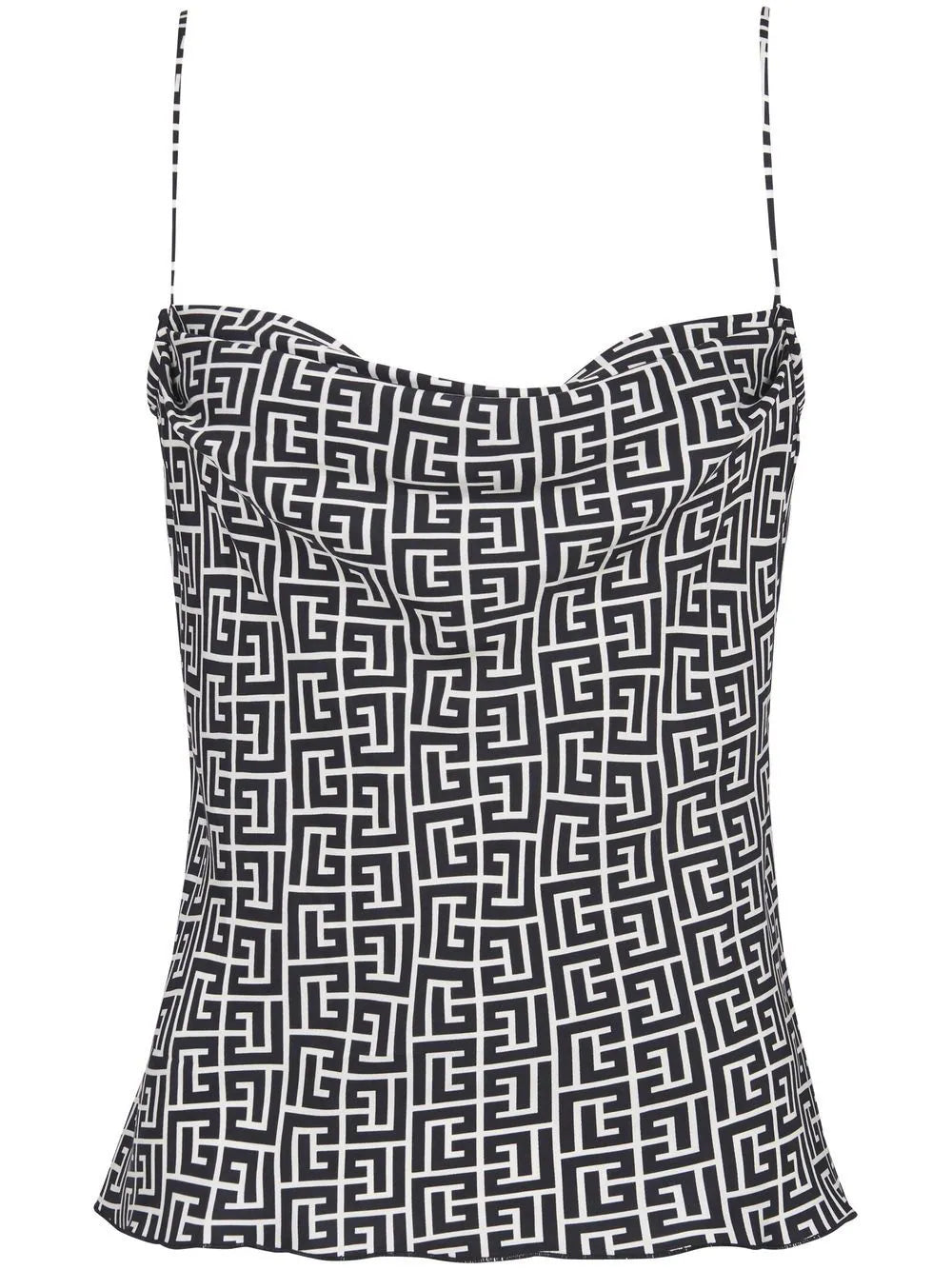 Balmain monogram print camisole top